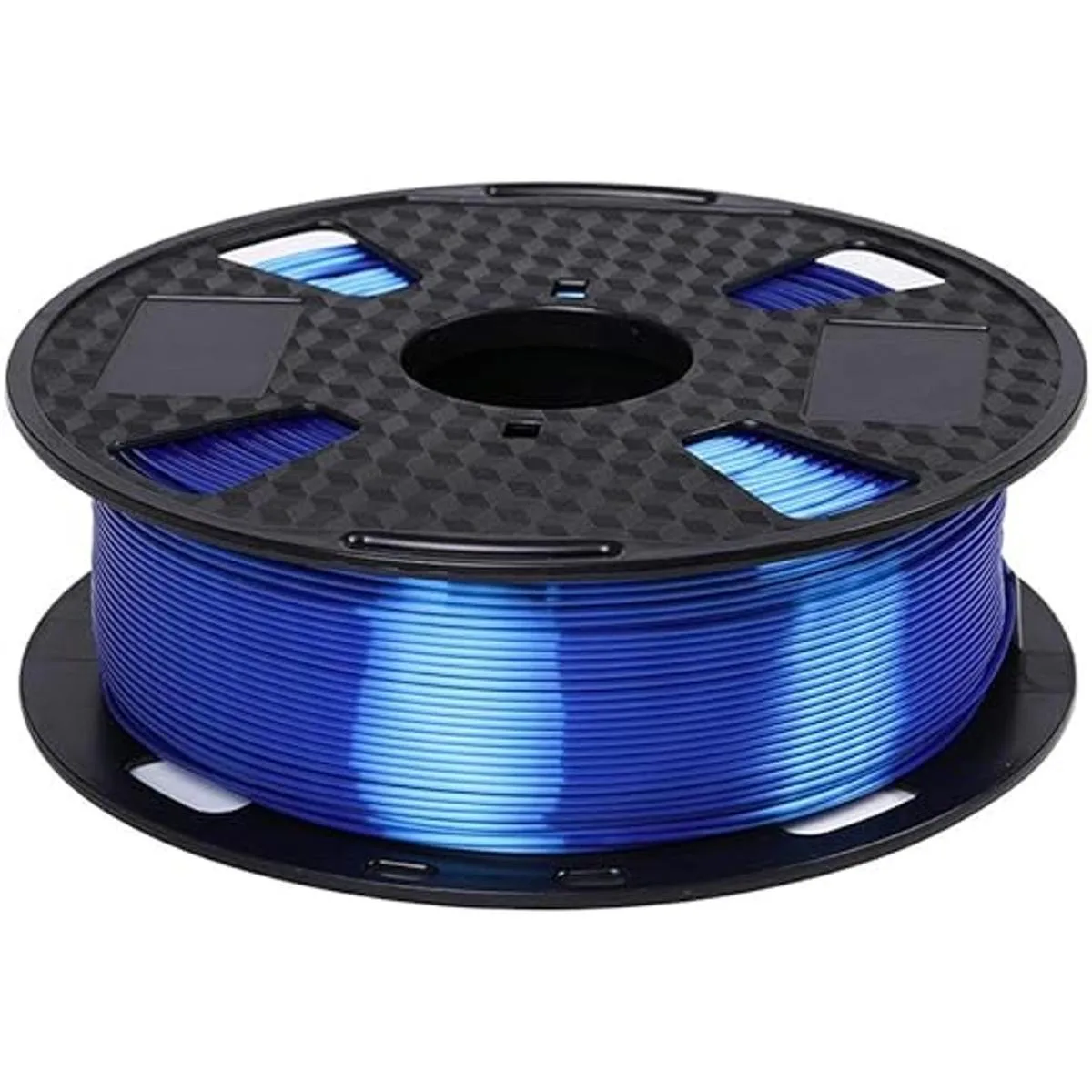 Filamento de impresión 3D PLA azul brillante de seda de_2