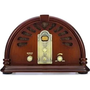 ClearClick Radio AMFM clásica estilo retro vintage con_2