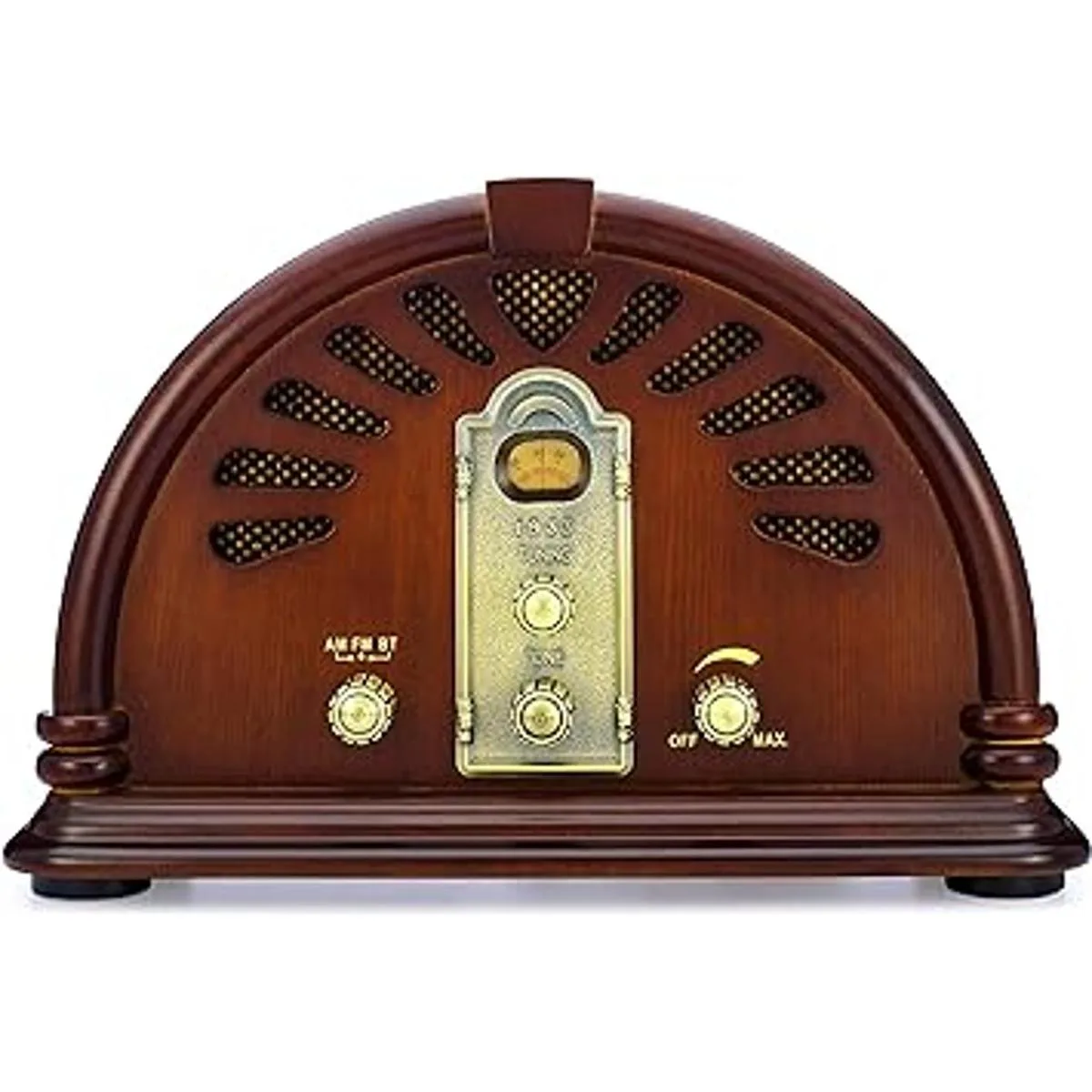 ClearClick Radio AMFM clásica estilo retro vintage con_2