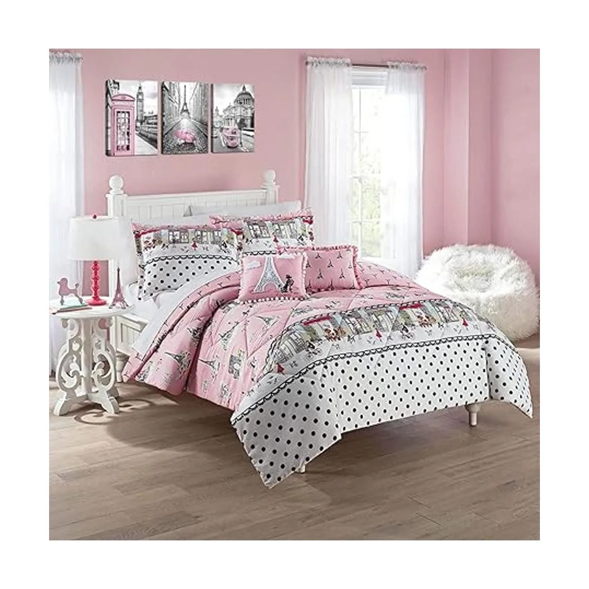 Decoración de la torre Eiffel de París para dormitorio