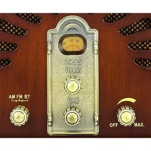 ClearClick Radio AMFM clásica estilo retro vintage con_3