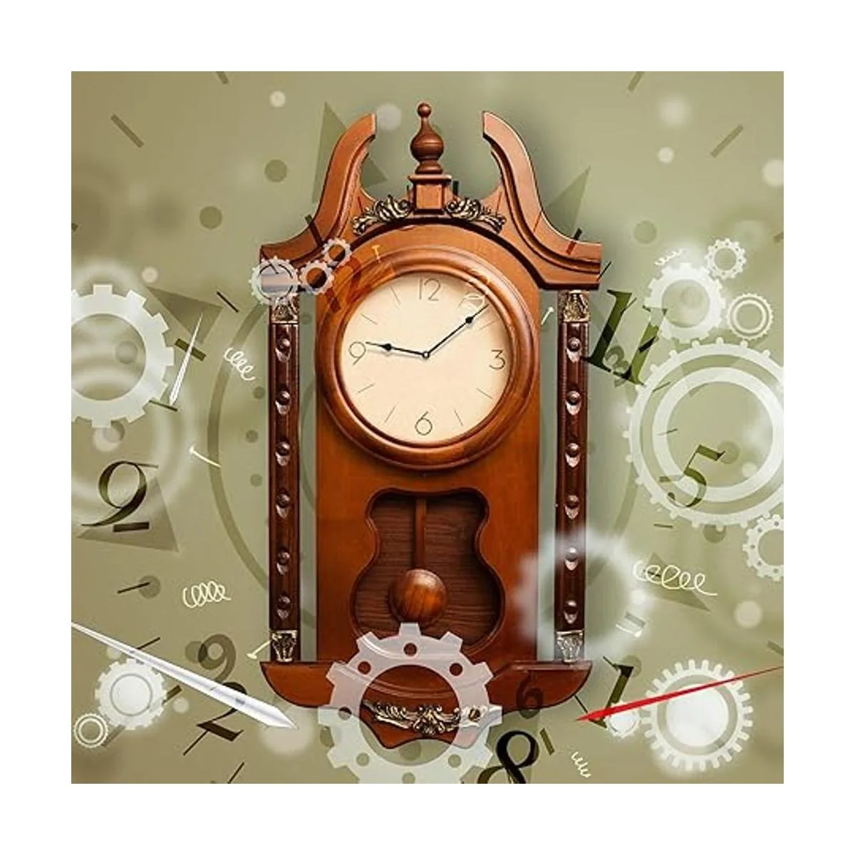 Hicarer Mecanismo de movimiento de reloj de péndulo de