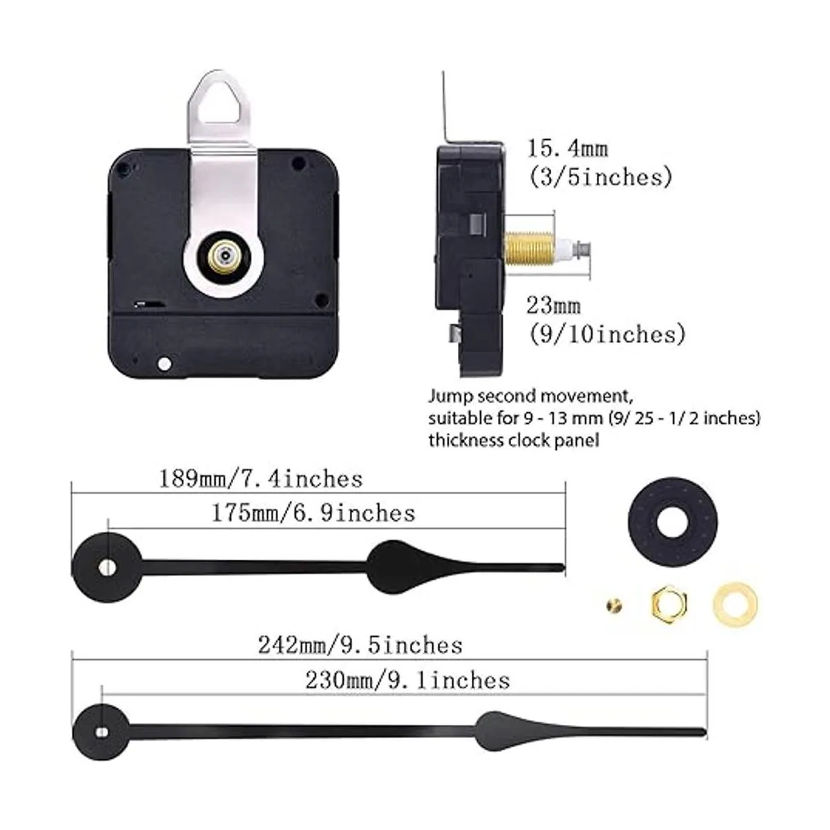 Hicarer Mecanismo de movimiento de reloj de péndulo de