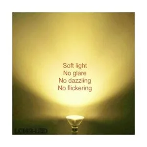 Reflector de vidrio PAR38 blanco cálido LED bombilla