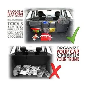 Organizador de maletero para asiento trasero de coche