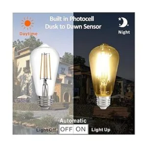 Bombilla LED de Dusk to Dawn con sensor de fotocélula y