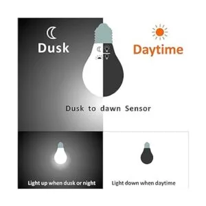 Bombilla LED de Dusk to Dawn con sensor de fotocélula y