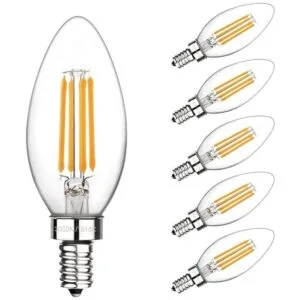 Boncoo Bombilla LED de candelabro regulable 6 W 3000 K_1