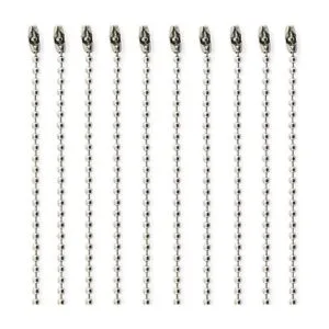 Tegg 10 piezas DIY tono plata 316L acero inoxidable 0.094_1