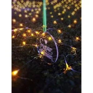 HESIN acrílico espacios en blanco llavero para vinilo 2.5