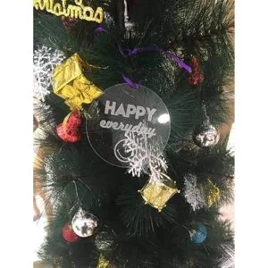 HESIN acrílico espacios en blanco llavero para vinilo 2.5