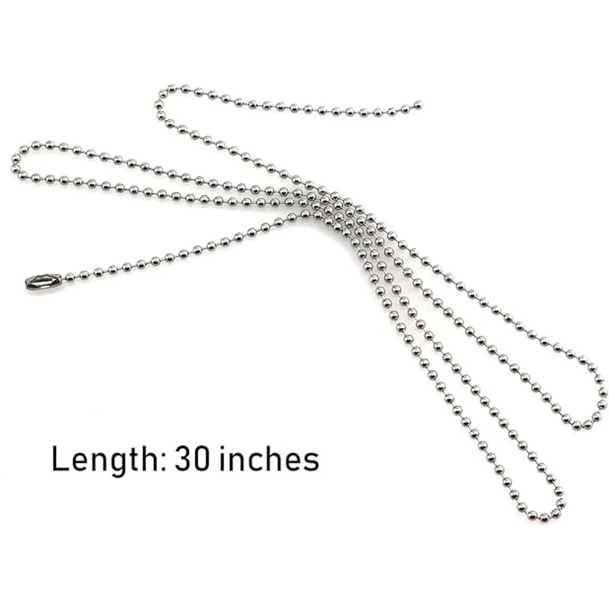 Tegg 10 piezas DIY tono plata 316L acero inoxidable 0.094_2