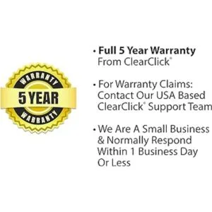 ClearClick Radio AMFM de estilo retro clásico vintage con_6