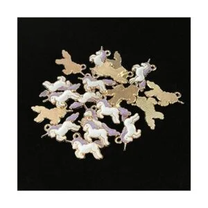 50 dijes chapados en oro y bonitos mini dijes esmaltados_3