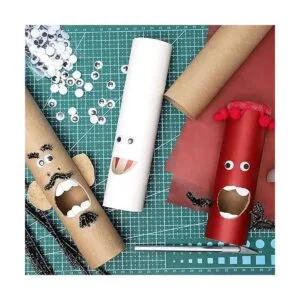 Paquete de 24 tubos de cartón marrón para manualidades