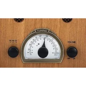 ClearClick Radio AMFM de estilo retro clásico vintage con_3