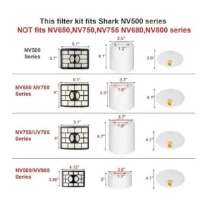 Lemige Juego de filtros de vacío para rotor de tiburón_2