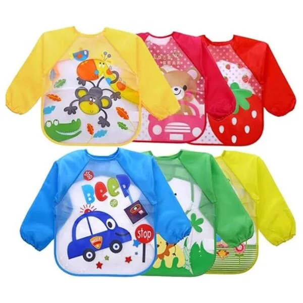 EchoDone Paquete de 6 delantales impermeables para niños_1