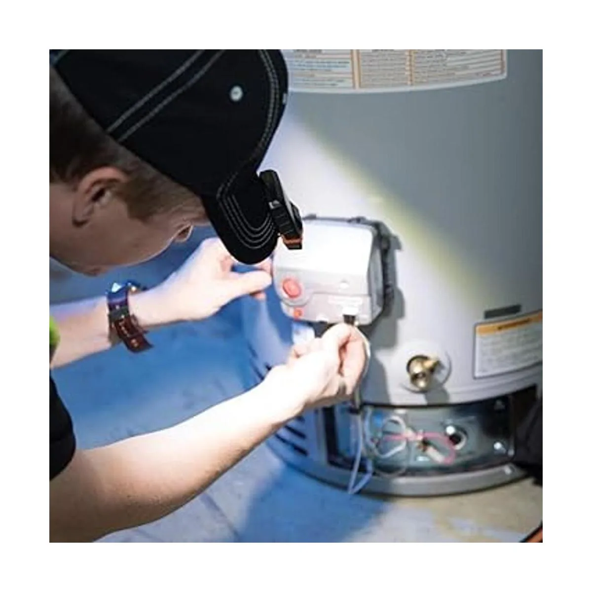 Klein Tools Luz LED 56402 la luz con clip de visera tiene_4