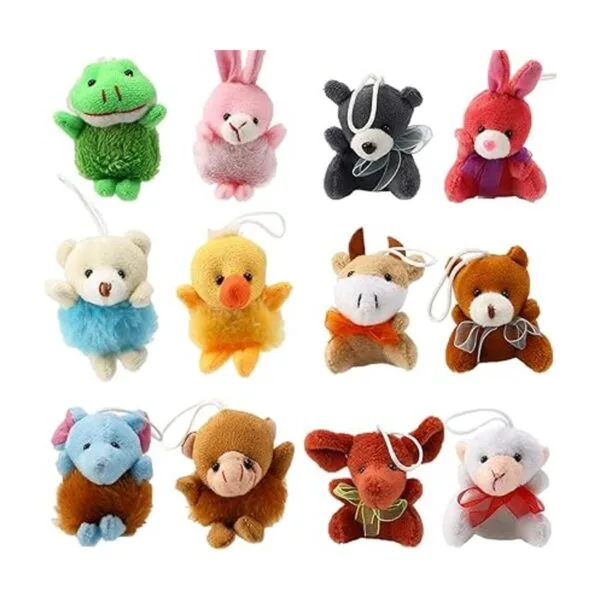 Juego de 32 piezas de mini animales de peluche lindo_5