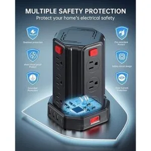 Regleta de protección contra sobretensiones con forma de_5