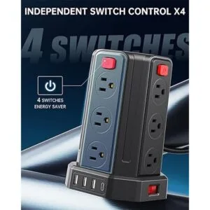 Regleta de protección contra sobretensiones con forma de_2