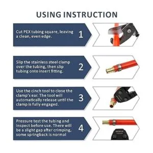 EFIELD Pex Abrazaderas de manguera de orejaabrazadera de_4