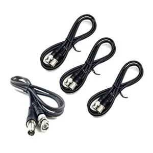 BeElion Paquete de 4 cables de línea coaxial BNC macho a_1