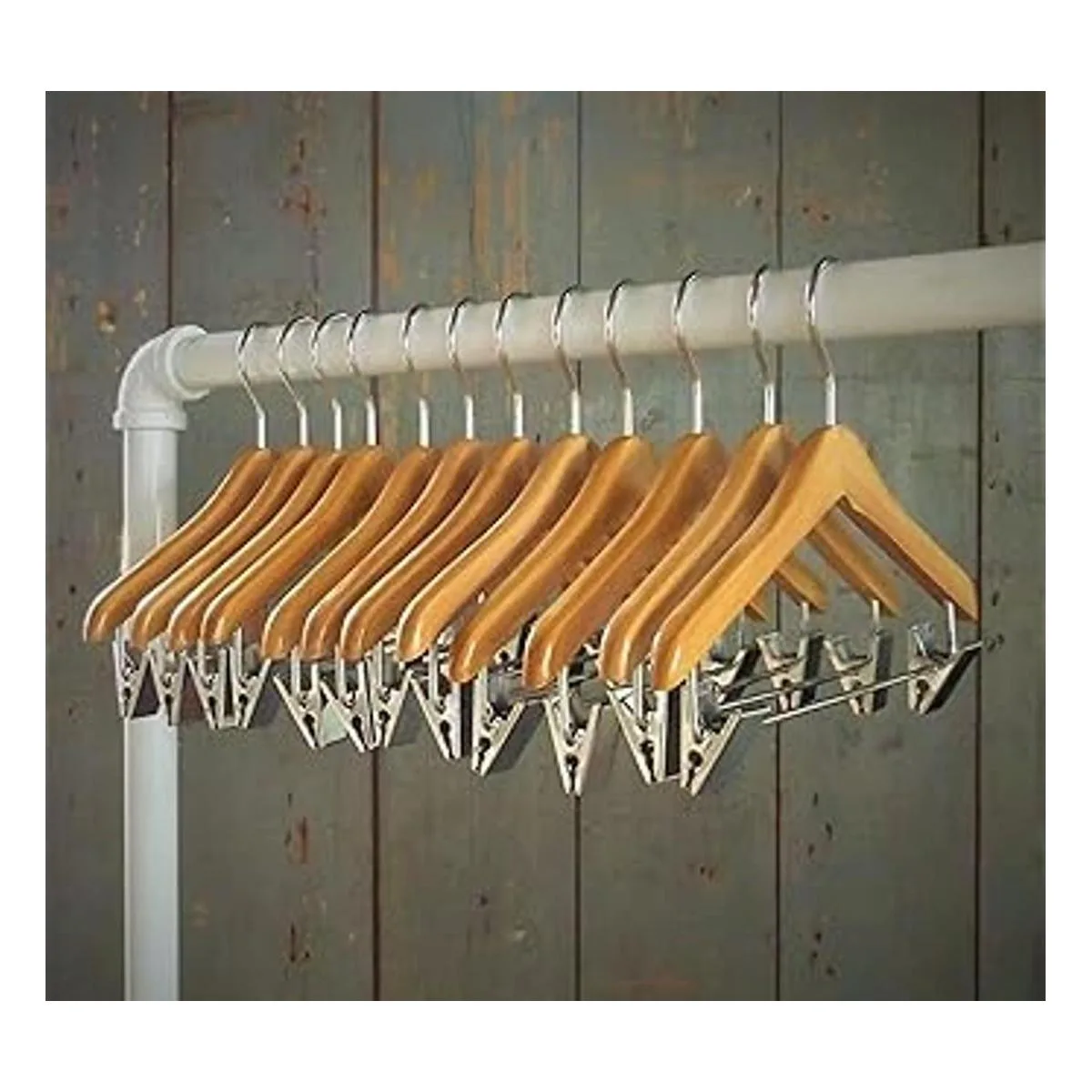 NAHANCO MINI6RC12 Deluxe Percha de madera plana para_5