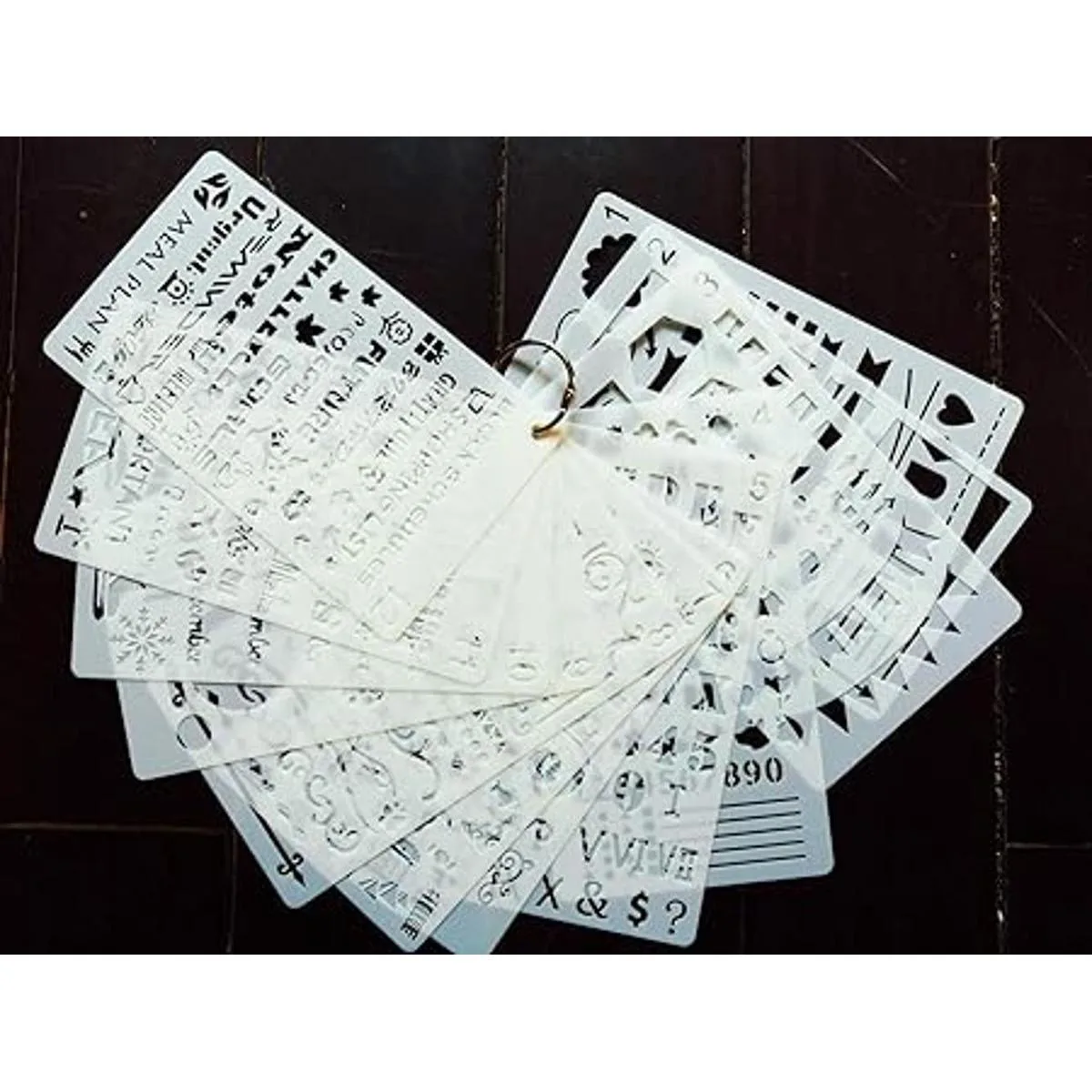 Juego de plantillas de diario para diarios punteados