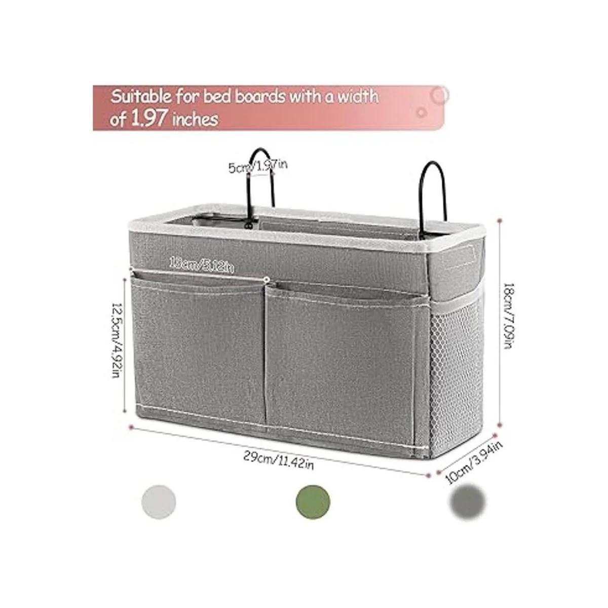 Frjjthchy Organizador colgante de mesita de noche para_2