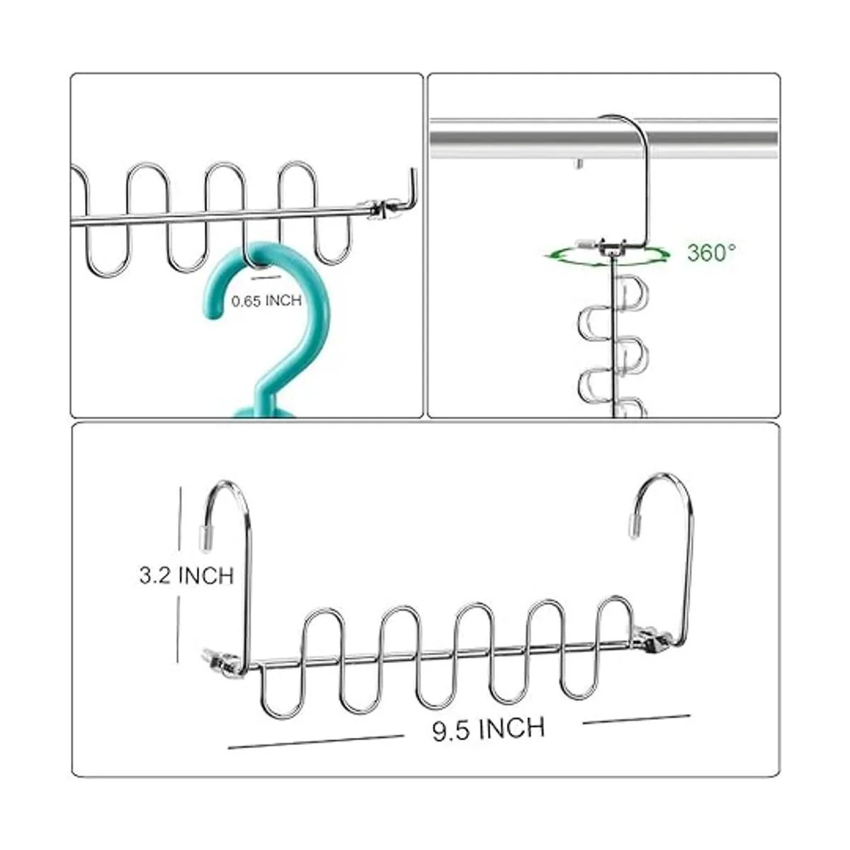 Meetu Percha mágica de ropa para ahorrar espacio