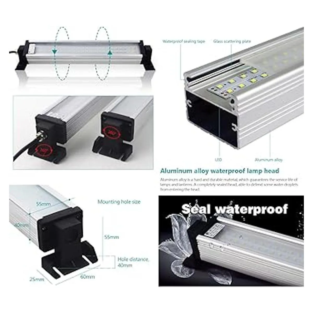 Lámpara LED de tubo de máquina industrial IP66_3