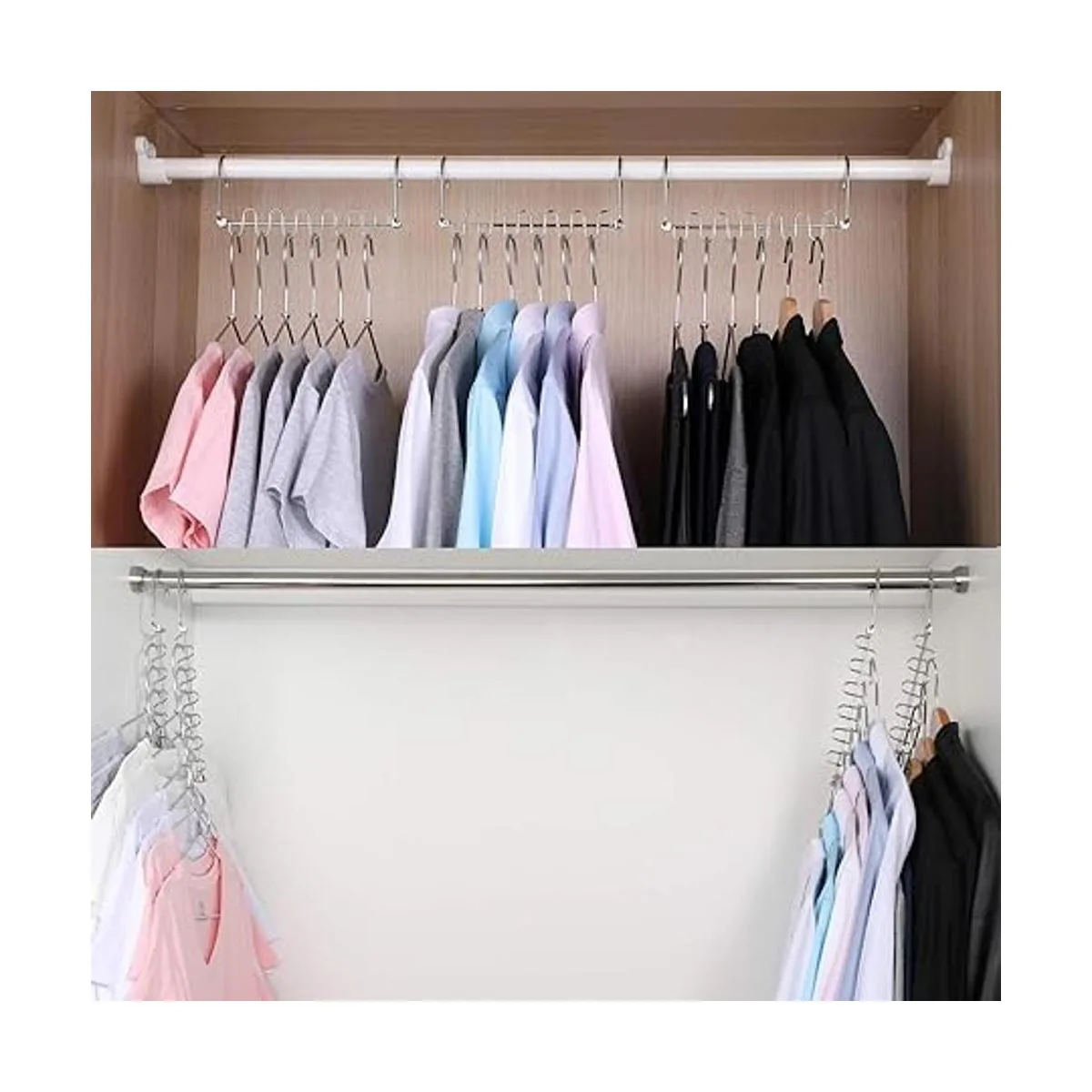 Meetu Percha mágica de ropa para ahorrar espacio