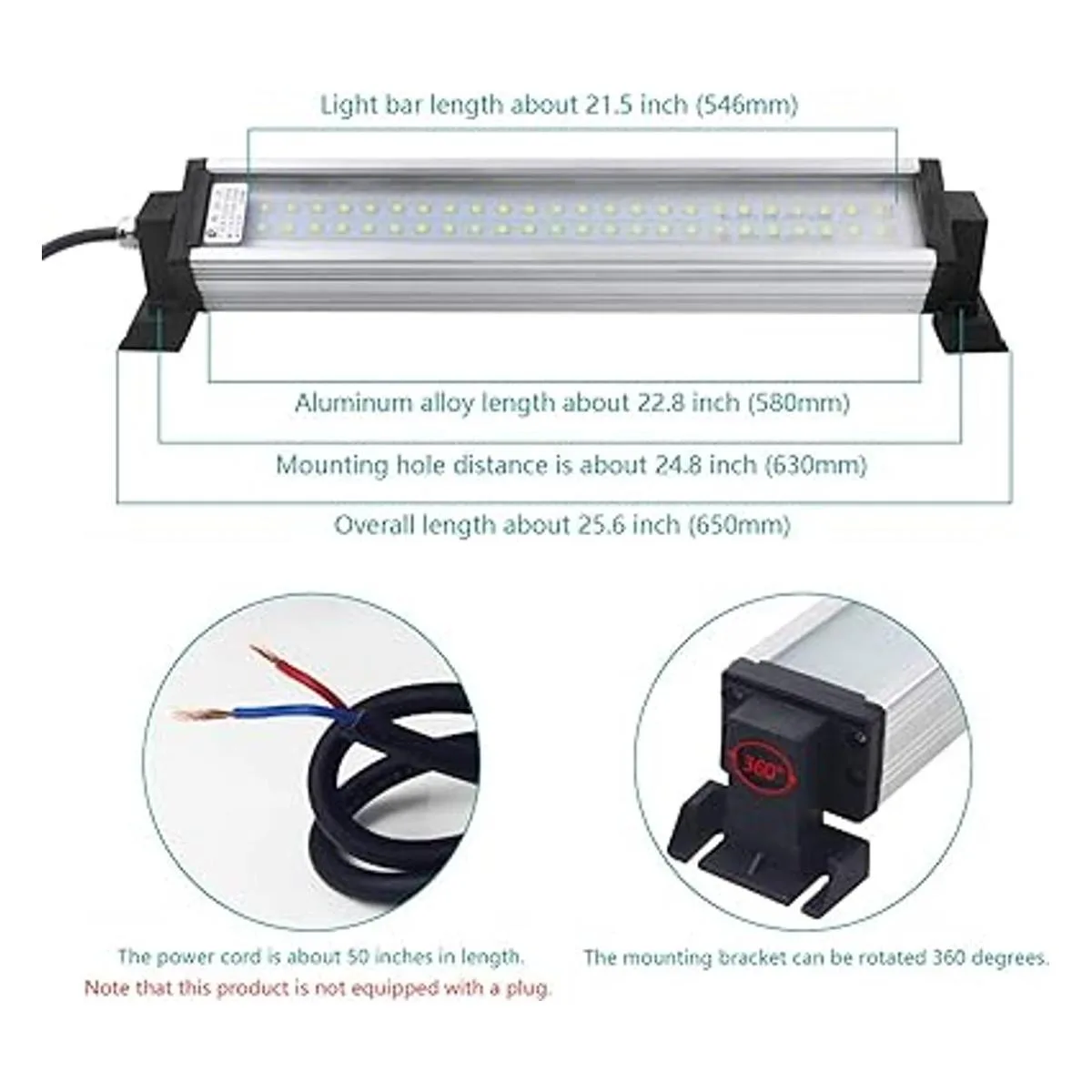 Lámpara LED de tubo de máquina industrial IP66_2