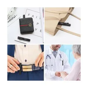 Linterna de llavero RISEMART pequeño mini bolsillo llevó