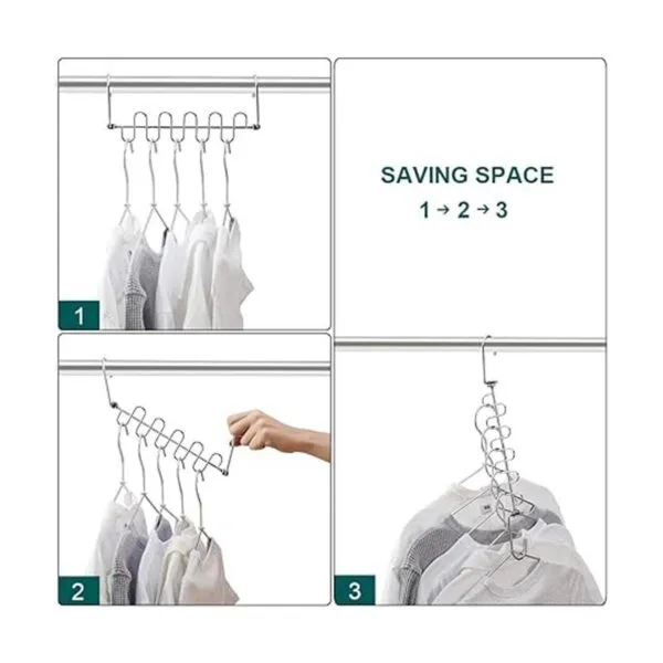 Meetu Percha mágica de ropa para ahorrar espacio