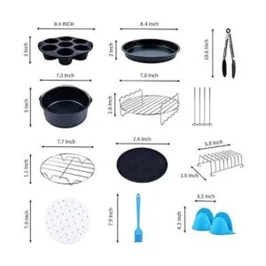 Accesorios para freidora de aire juego de 12 apto para_5