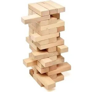 Juego de apilamiento de bloques de madera de torre de_4
