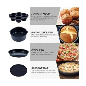 Accesorios para freidora de aire juego de 12 apto para_2