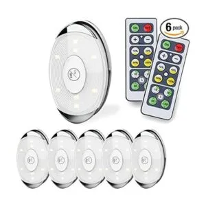 Luz LED de disco luces LED operadas por batería con_1