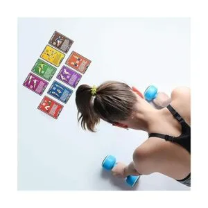 Stack 52 Cartas de ejercicio con mancuernas juego de_2