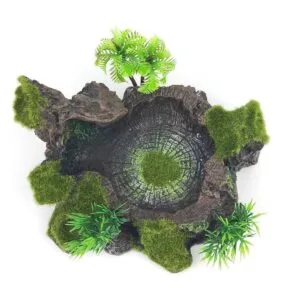 Plataforma de plástico para reptiles de resina diseño de