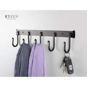 RTZEN Ganchos de pared para colgar 5 ganchos para