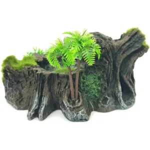 Plataforma de plástico para reptiles de resina diseño de