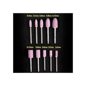 Oudtinx 10 unids 18 vástago abrasivo montado piedra_3