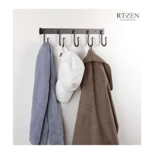 RTZEN Ganchos de pared para colgar 5 ganchos para