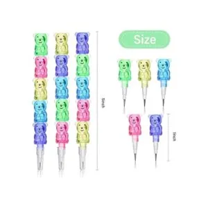 Chinco Lápices apilables de plástico con forma de oso_2