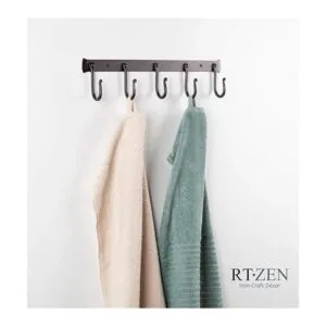 RTZEN Ganchos de pared para colgar 5 ganchos para