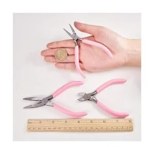 SUNNYCLUE Juego de 3 alicates de joyería de precisión